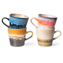 HKLIVING-collectie 70s servies americano moks (set van 4)