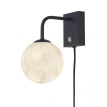 it's about RoMi-collectie Wandlamp Carrara zwart