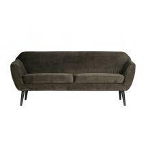 WOOOD-collectie Rocco Sofa 187 Cm Fluweel Warm Groen