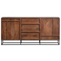 WOOOD Exclusive-collectie Forrest 2-deurs Dressoir Met Lades Mango Hout Naturel