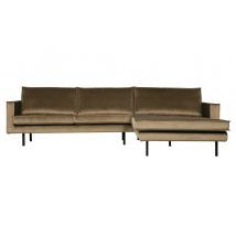 BePureHome-collectie Rodeo Chaise Longue Rechts Velvet Taupe