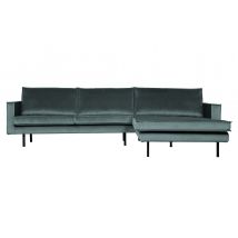 BePureHome-collectie Rodeo Chaise Longue Rechts Velvet Teal