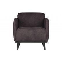 BePureHome-collectie Statement Fauteuil Met Arm Lederlook Grijs