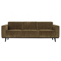 BePureHome-collectie Statement 3-zits Bank 230 Cm Brede Platte Rib Rock