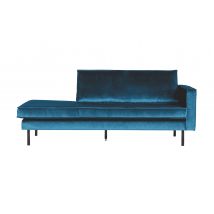 BePureHome-collectie Rodeo Daybed Right Velvet Blue