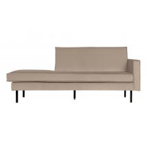 BePureHome-collectie Rodeo Daybed Right Velvet Khaki