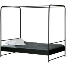 vtwonen-collectie Bunk Hemelbed Metaal Zwart 120X200 Cm