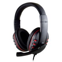 SOONHUA Wired Gaming Koptelefoon Headset Headphones Over Ear met Microfoon Rood