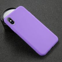 USLION iPhone SE (2016) Ultraslim Silicone Hoesje TPU Case Cover Paars