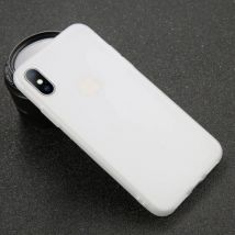 USLION iPhone SE (2016) Ultraslim Silicone Hoesje TPU Case Cover Wit