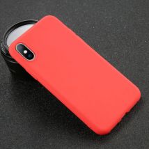 USLION iPhone SE (2016) Ultraslim Silicone Hoesje TPU Case Cover Rood