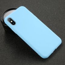 USLION iPhone SE (2016) Ultraslim Silicone Hoesje TPU Case Cover Blauw