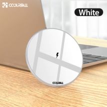 Coolreall 15W Qi Universele Draadloze Oplader Wireless Charging Pad Wit