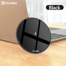Coolreall 15W Qi Universele Draadloze Oplader Wireless Charging Pad Zwart