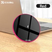 Coolreall 15W Qi Universele Draadloze Oplader Wireless Charging Pad Rood