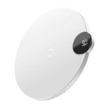 Baseus Qi Universele Draadloze Oplader 10W LED Display Wireless Charging Pad Wit