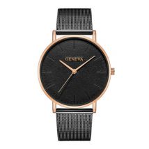 Geneva Luxe Dames Horloge - Anoloog Uurwerk Mesh Bandje voor Vrouwen