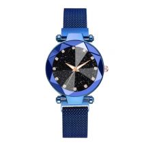 Yuhao Starry Night Horloge Dames - Luxe Anoloog Kwarts Uurwerk voor Vrouwen Blauw