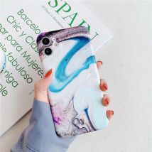 Moskado iPhone XS Hoesje Marmer Textuur - Shockproof Glossy Case Graniet Cover Cas TPU