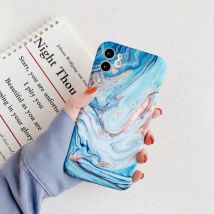 Moskado iPhone 11 Hoesje Marmer Textuur - Shockproof Glossy Case Graniet Cover Cas TPU