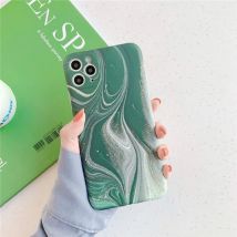 Moskado iPhone XS Max Hoesje Marmer Textuur - Shockproof Glossy Case Graniet Cover Cas TPU