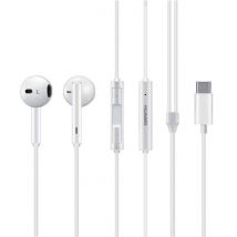 Huawei CM33 Wired Earphones Oortjes Ecouteur Oortelefoon met Microfoon Wit