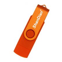 ShanDian High Speed Flash Drive 8GB - USB en USB-C Stick Geheugen Kaart - Oranje