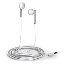 Huawei Honor AM116 Oortjes met Microfoon en Controls - 3.5mm AUX Oordopjes Wired Earphones Oortelefoon Zilver