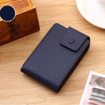Tangyue Pasjeshouder PU Leer - Portemonnee Wallet Portefeuille Krediet Kaart - Blauw