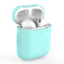 SIFREE Flexibel Hoesje voor AirPods 1 / 2 - Silicone Skin AirPod Case Cover Soepel - Turquoise