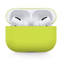 SIFREE Flexibel Hoesje voor AirPods Pro - Silicone Skin AirPod Case Cover Soepel - Geel