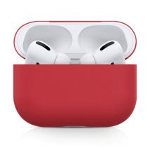 SIFREE Flexibel Hoesje voor AirPods Pro - Silicone Skin AirPod Case Cover Soepel - Rood