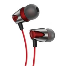 Kuulaa Oortjes met Microfoon en One Button Control - 3.5mm AUX Jack Oordopjes Wired Earphones Oortelefoon Rood