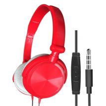 HEONYIRRY HiFi Gaming Koptelefoon voor PC/Xbox/PS4/PS5 - Wired Headset Headphones Rood
