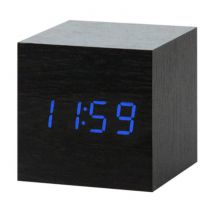 July's Song Houten Digitale LED Klok - Wekker Alarm Snooze Helderheid Aanpassing Zwart