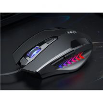 Niye Optische Gaming Muis Bedraad - Rechtshandig en Ergonomisch met DPI Aanpassing - 2400 DPI - 6 Knoppen - Zwart