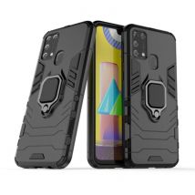 Keysion Samsung Galaxy S10 Hoesje - Magnetisch Shockproof Case Cover Cas TPU Zwart + Kickstand