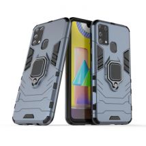 Keysion Samsung Galaxy S9 Plus Hoesje - Magnetisch Shockproof Case Cover Cas TPU Blauw + Kickstand