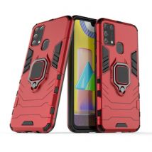 Keysion Samsung Galaxy S10e Hoesje - Magnetisch Shockproof Case Cover Cas TPU Rood + Kickstand