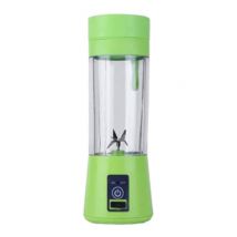 Qihui Draagbare Blender met 6 Freesmessen - Portable Smoothie Maker Juicer Sapcentrifuge Groen