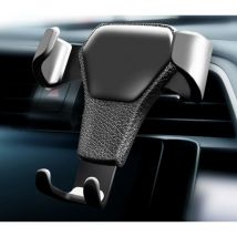 Getihu Universele Telefoonhouder Auto met Luchtrooster Clip - Zwaartekracht Dashboard Smartphone Holder Zwart