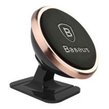 Baseus 360° Magnetische Telefoonhouder Auto met Dashboard Standaard en Magnetische Sticker - Universele Smartphone Mount Holder Goud