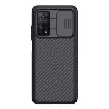 Nillkin Xiaomi Mi 10T Pro CamShield Hoesje met Camera Slider - Shockproof Case Cover Cas TPU Zwart