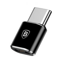 Baseus Type C naar Micro-USB Adapter Converter - Micro-USB Vrouwelijk / USB-C Mannelijk - 2.4A Snelladen en Data Overdracht