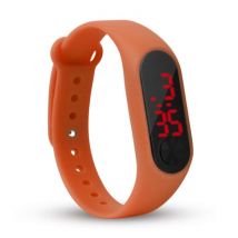 Sailwind Digitaal Horloge Polsband - Silicoon Bandje LED Scherm Sport Fitness - Oranje