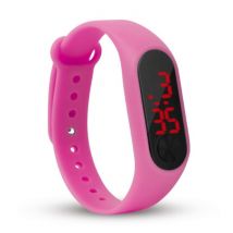 Sailwind Digitaal Horloge Polsband - Silicoon Bandje LED Scherm Sport Fitness - Roze