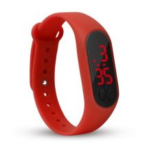 Sailwind Digitaal Horloge Polsband - Silicoon Bandje LED Scherm Sport Fitness - Rood