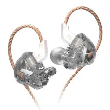 KZ EDX 1DD Oordopjes - 3.5mm AUX Oortjes Noise Control Volumebeheer Wired Earphones Oortelefoon Transparant