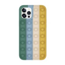 Lewinsky iPhone XS Pop It Hoesje - Silicone Bubble Toy Case Anti Stress Cover