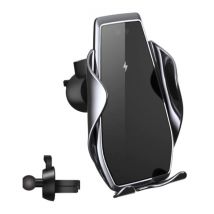 FDGAO Qi Draadloze Autolader 15W - Quick Charge 3.0 - Airvent Clip Oplader Universeel Wireless Car Charging Pad Zilver